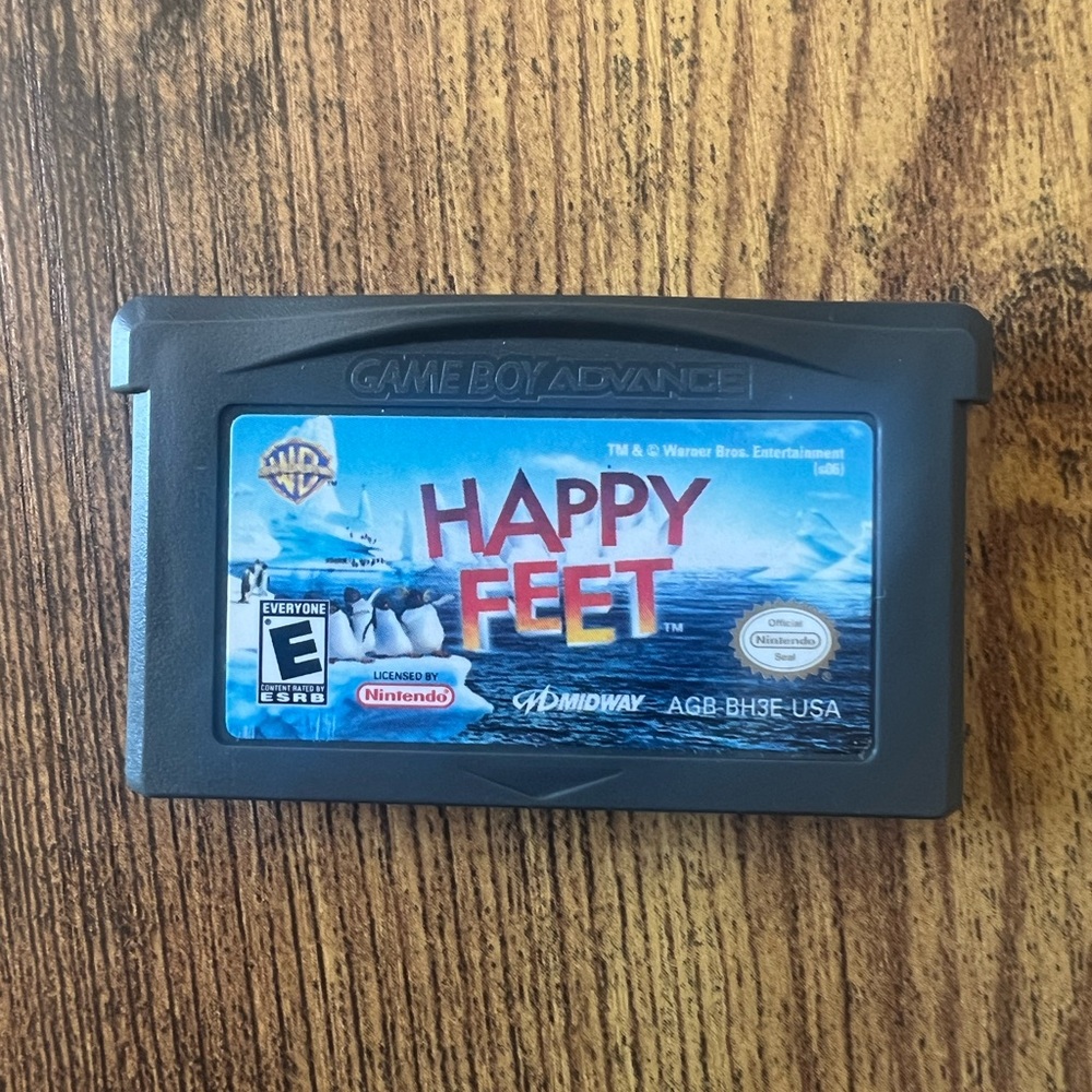 Nintendo Game Boy Advance Happy Feet Game Cartridge Only